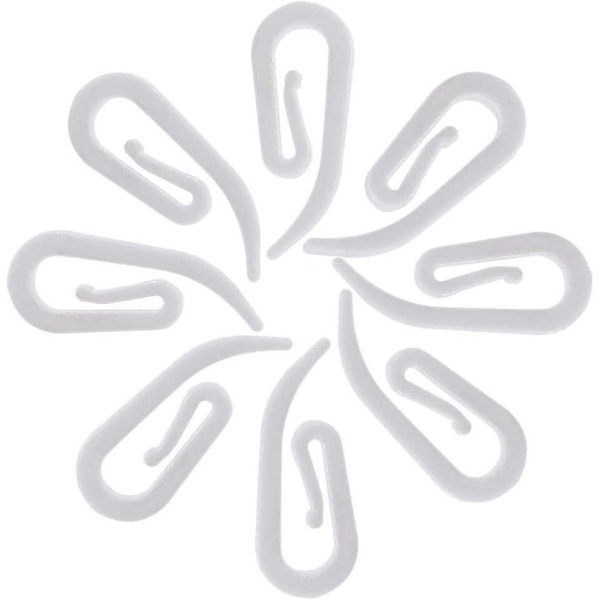 Schneespitze 200-pack Gardinkrokar Plastgardinkrokar Gardinstångskrokar för duschdraperier/gardiner/gardiner/blyertsveck, 28 X 1