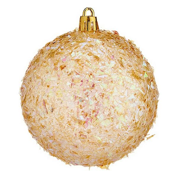 Julgranskulor Ø 8 cm 6 stycken Guld Plast