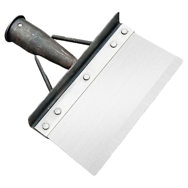 Utendørs hagerengjøring flat skyve robust skarpt blad rengjøringsspadehode for utendørs hagegress, 20 cm