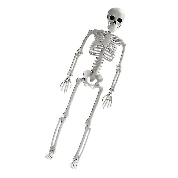 1 stk Simulert Skjelettmodell Morsomt Skjelett Håndverk Halloween Layout Dekor Hvit