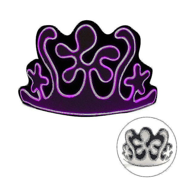 Halloween Glow Mask 3 Tilaa LED EL Valoisa Kostyymi Party Crown Glow Masks