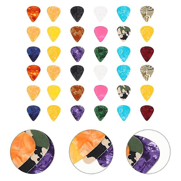 40-pack Gitarrplock Set Abs Gitarrplock Musik Instrument Tillbehör