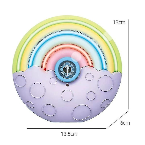 Bubbelmaskin, Bärbar Automatisk Bubbelblåsare för Barn, 2000+ Bubbel per Minut, Tyst Design Regnbågsbubbelmaskin (1 st, Mu