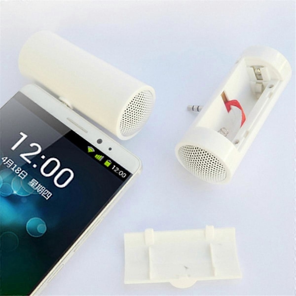 Minihögtalare 3.5mm Bärbar Högtalare Mini Förstärkt Högtalare Plug and Play för Mobiltelefoner och Surfplattor Gul
