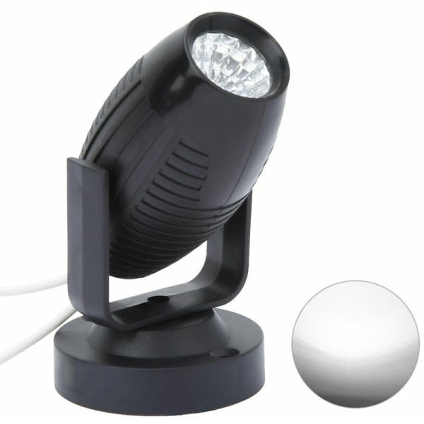AC85-265V LED-scenbelysning miniprojektor 7 färger Valfritt vitt ljus, svart skal