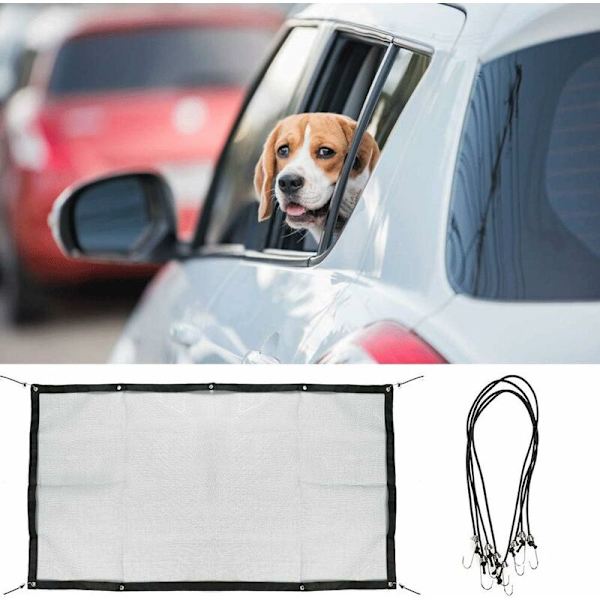 Säkerhetsnät för husdjur i bil, automatisk avskiljning för hund- och kattnät, fäst vid säten för blockering