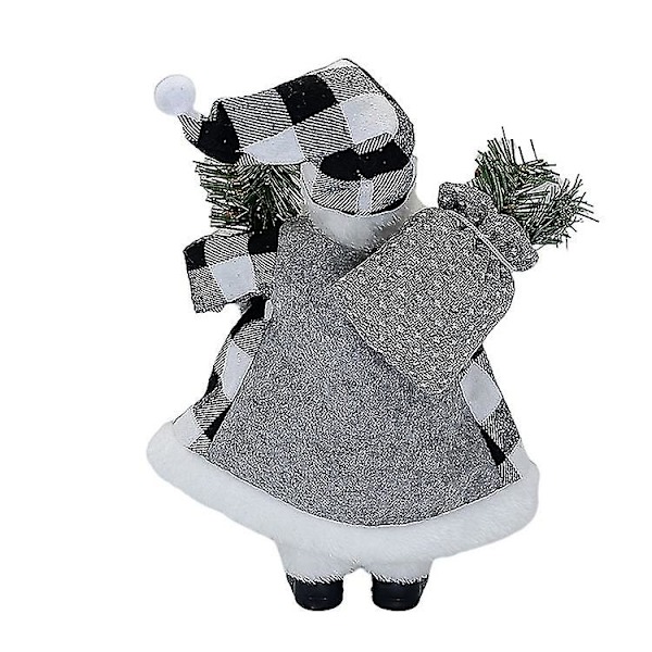 Sittande Jultomte Figur Jultomte Statyett Traditionell Dekoration Jultomte Samlarobjekt
