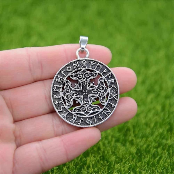 Thor Hammare Mjolnir Viking Smycken Nordiska Runor Amulett Talisman Repkedja Halsband Hänge Herr Pagan Smycken För Kvinnor Halsband