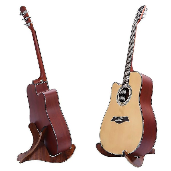 Gitarrstativ Trä Akustisk Gitarrstativ Gitarrstativ, Gitarrstativ Trä Gitarrstativ Folk Klassisk Gitarr Displaystativ Vikbart Och Bärbart