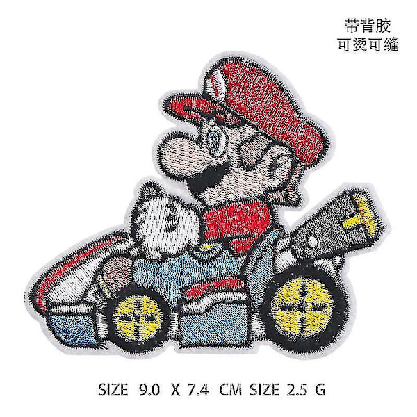 Tegnefilm Dyrebroderi Patches Til Tøj DIY Stryge På Patches På Tøj Toad Patch Yoshi Brugerdefinerede Klistermærker (mla-1)
