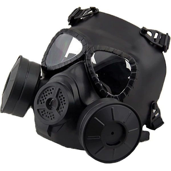 Paintballmaske, Dummy Gas Style Taktisk Maske Med Dobbel Turbovifte For Cosplay, Halloween, Krigslek, Maskerade