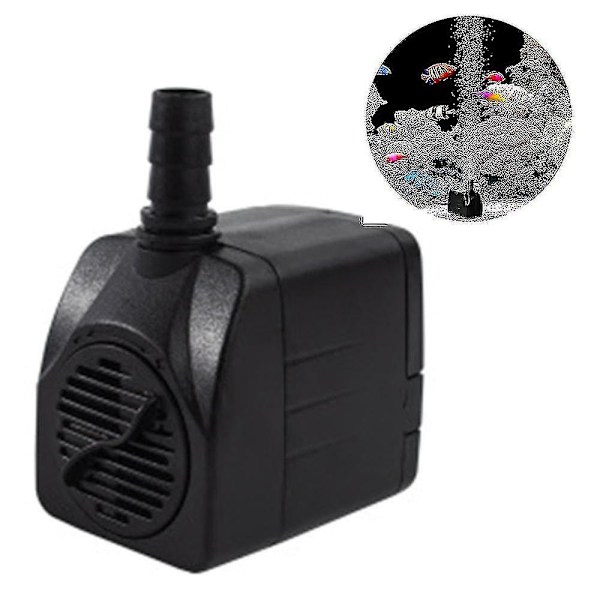 Nedsänkbar Vattenpump med Fontänpumpströmförsörjning för Fontäner, Hydroponik, Akvarier (EU-kontakt 15W)