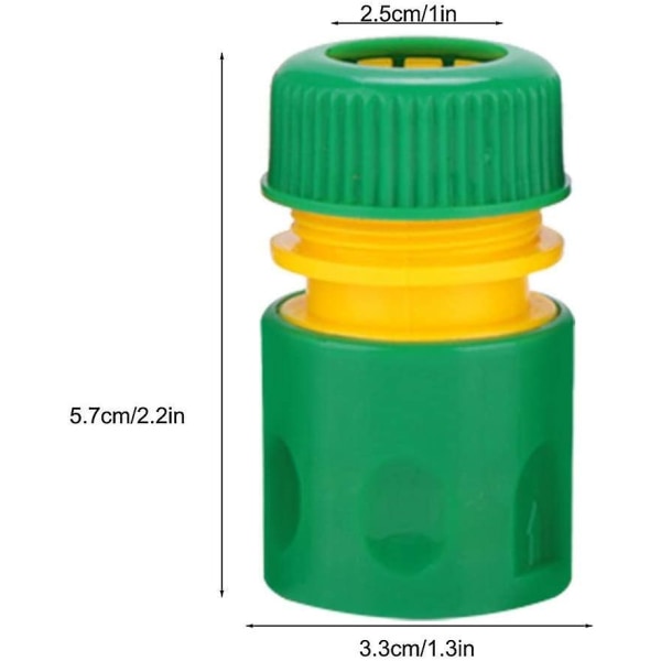 Irrigasjonsslangekoblinger/beslag, 10-pakning vannslangekoblinger for 1/2\" hagekran gjengesystem irrigasjon