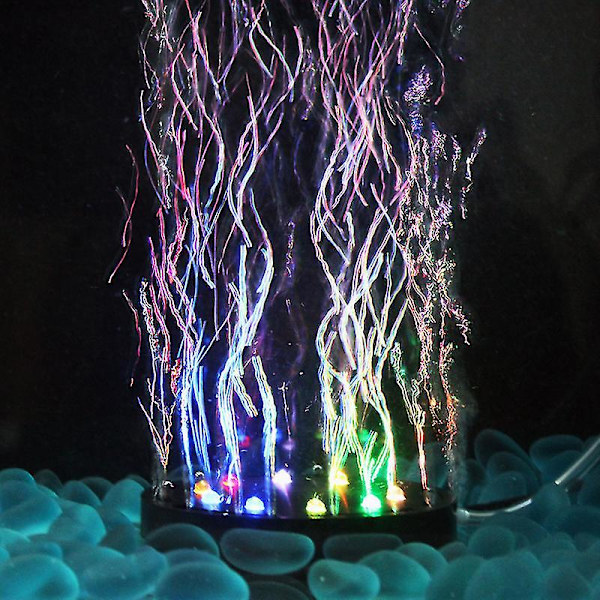 Akvarium Boblelampe Med LED Luftpumpe Til Skildpadde Dekoration