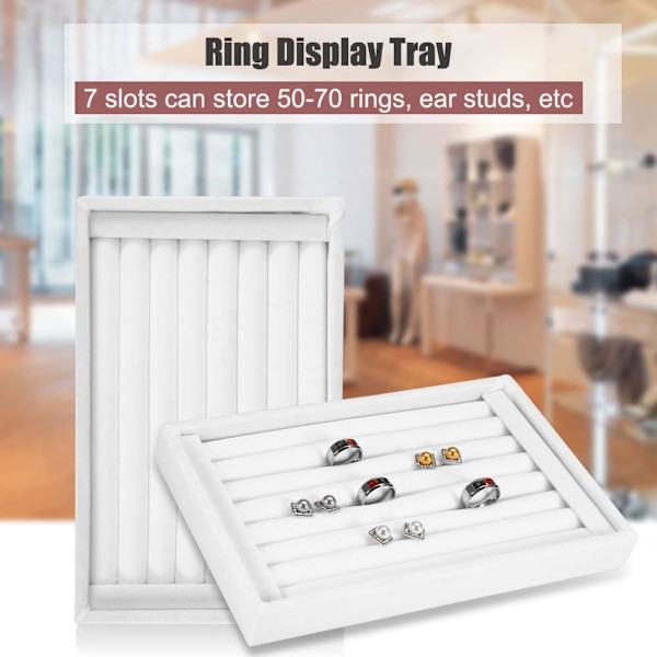 Ring Display Förvaringsbricka (Vit)