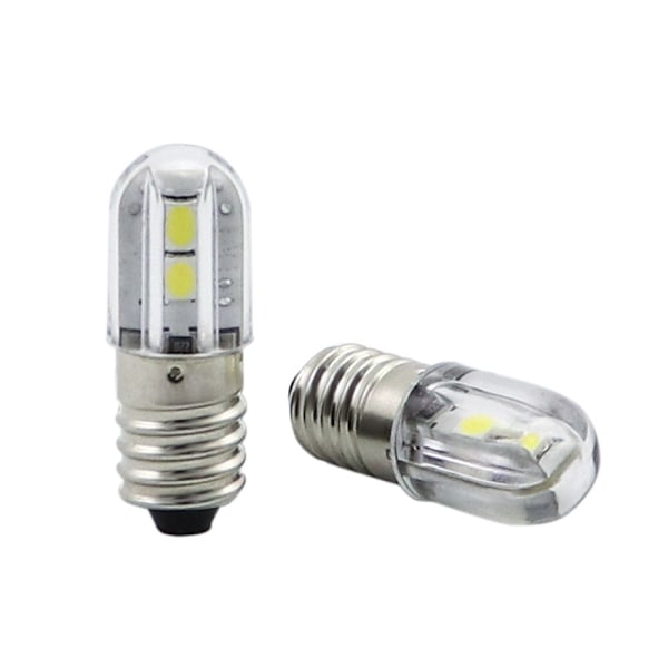 4 Pak 6v E10 LED Pærer med 2835 Skruebase 4 SMD Chips Gul Opgradering til Forlygte Lommelygte Lommelygte