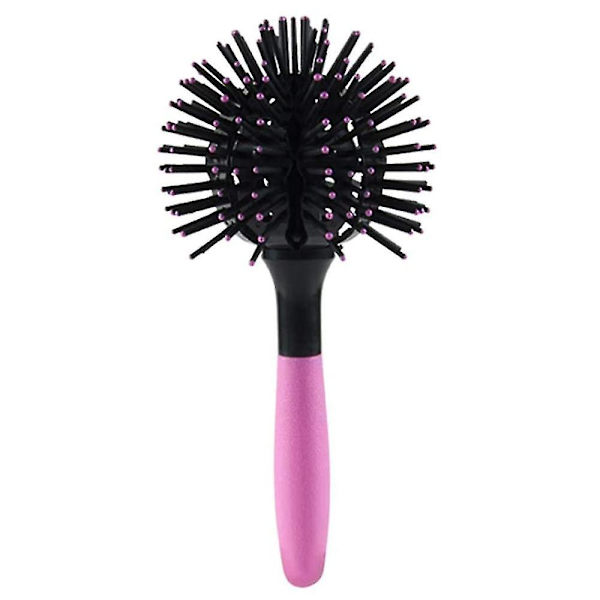 Krulborste, 3d sfärisk kam hårsborste sfärisk kam bomb curl hårsborste styling salong rund hår krulverktyg
