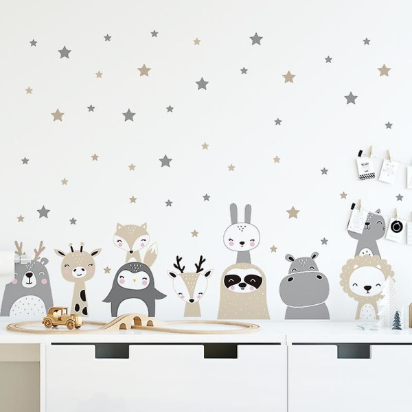 Forest animals wall sticker moose wall decal wall sticker wall decor for kids room baby room