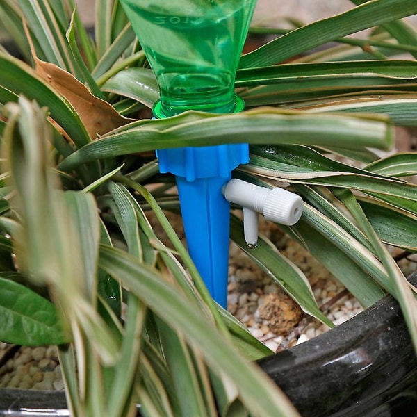12 stk Drypflaske Drypvandingsflaske Automatiske sprinklerplanter Drypvanding med ventiler til havehjem Indendørs Udendørs Urtepotte