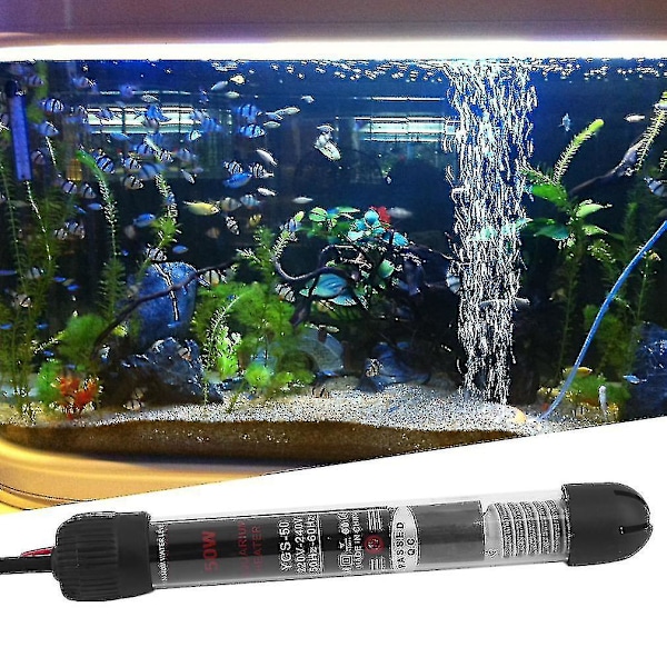 Professionel Neddykbar Varmelegeme Opvarmningsstang Til Akvarium Glas Fiskekum