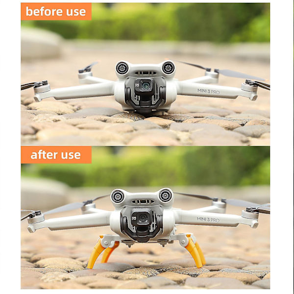 Landing Gear til Mini 3 Pro - Forlænget Tripod-udvidelse, Beskyttende og Foldbar
