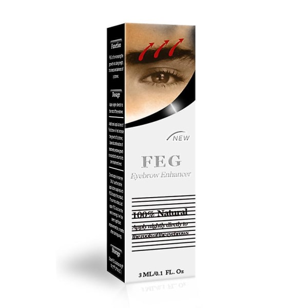 Naturlig ögonbrynsförstärkare Ögonbryn Tillväxt Längd Tjocklek Makeup Essence, 1 pac, svart