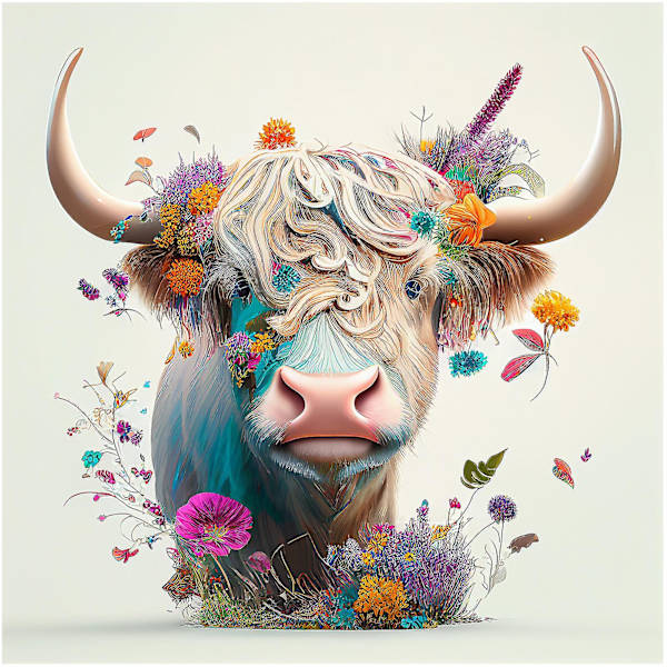 Highland Cattle Diamond Diy Målning Enkelt Att Använda Diy Diamantkonst Målning För Vuxna Barn Diy Hantverk