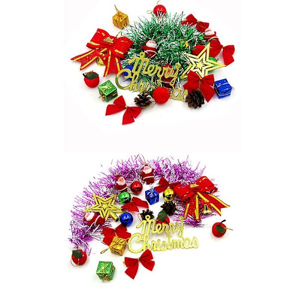 Mini Julgran Mini Julbord Dekorativ Konstgjord Juldekoration Present (45CM)