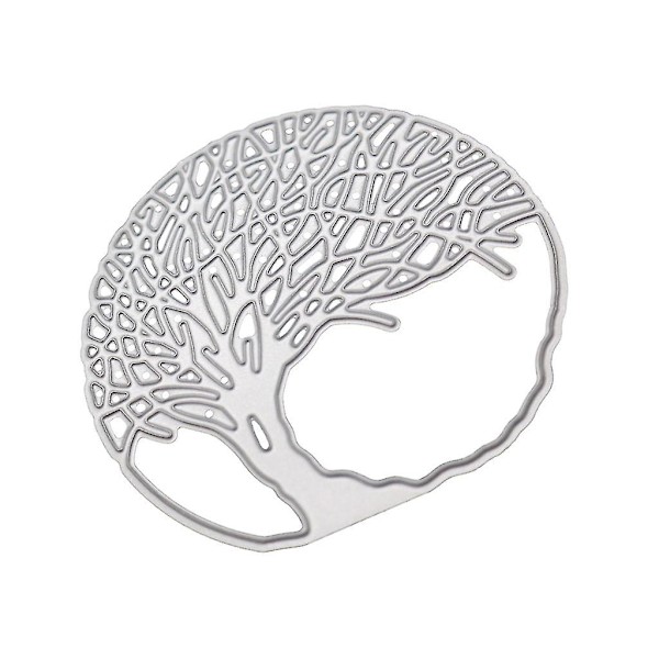Träd Metall Skärmaskin Stencil Scrapbooking Diy Album Stämpel Papperskort Prägling Dekor Hantverk