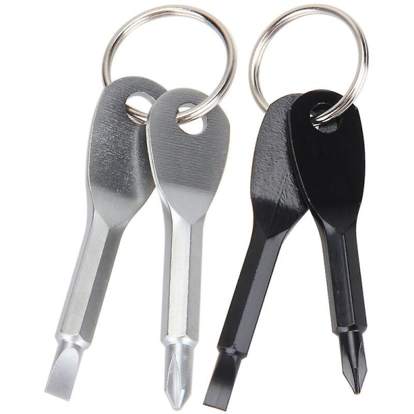 2 sets screwdriver pocket tool, mini screwdriver keychain, keychain screwdriver, very practical screwdriver,