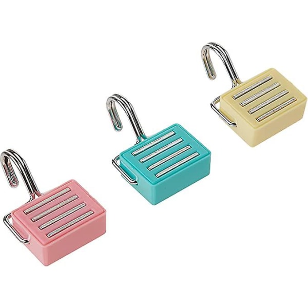 Monikäyttöiset magneettiset koukut, luovat magneettiset koukut, supervahvat magneettiset koukut, värikkäät magneettiset koukut, vahvat magneettiset koukut, 3 kpl