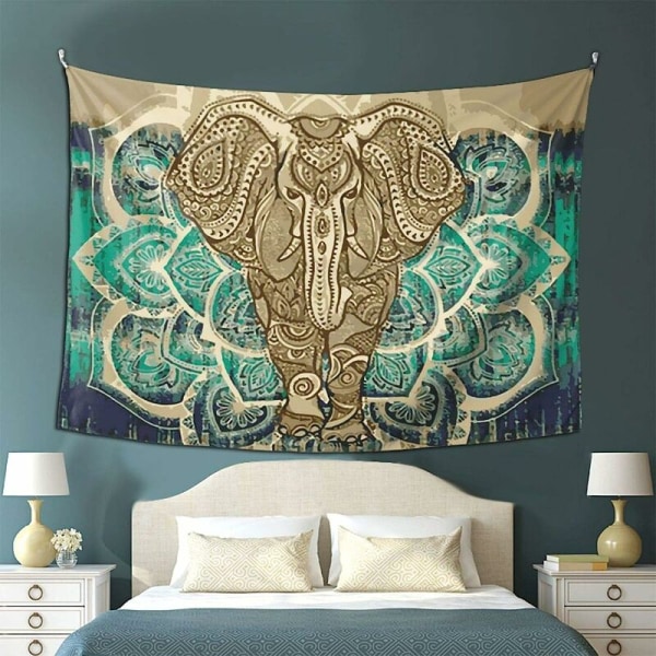 Bohemian Elephant Tapestry Vägghängande konst