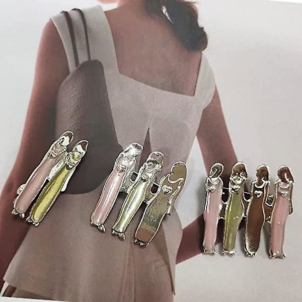 Mine smukke søstre broche nåle til kvinder piger mode broche revers nåle yndig elegant kjole tilbehør løfte erklæring smykker til hat taske jakkesæt