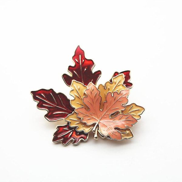 Thanksgiving Broche Pin, Autumn Fall Leaves Maple Leaf Lapel Pin