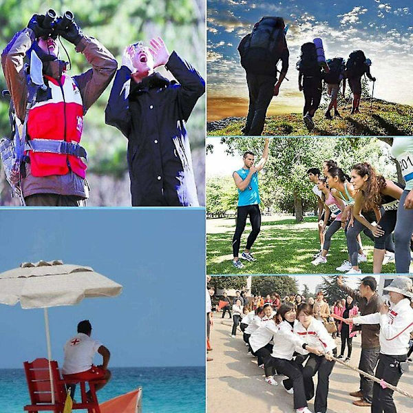 Fløjte, Nød Fløjte, Nød Fløjte, Fløjte med Nøglering, 2 Stk Børnefløjte til Skole, Fitness, Camping, Fiskeri, Vandreture, Jagt, Redning af Li