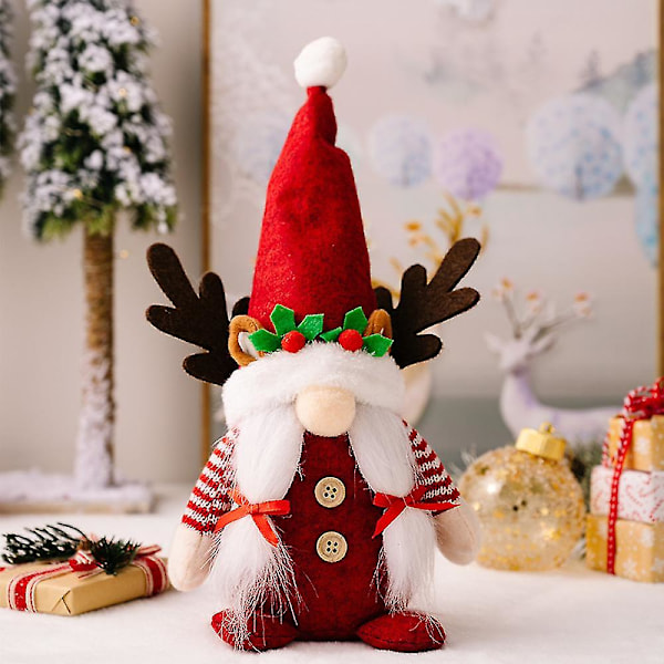 Joulupukit Plush, Plush Elf Doll Ornaments Joulupukit Koristeet Koti Sisustus Lahjat (tyyli 1)