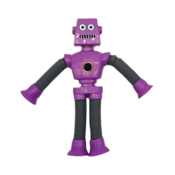 Robot Gul Sugrör Robot Stretching Tube Hundra Olika Former Robot Stretching Tube Dekompressions Nyfikenhet Leksaker（Röd)