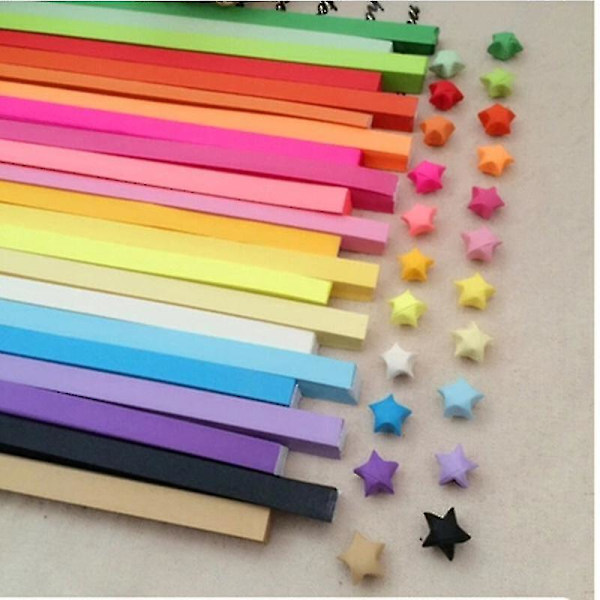 Taitettavat Taide Tähdet Taitettava Paperi Onnen Toive Tähti Origami Paperit Nauha Tarvikkeet
