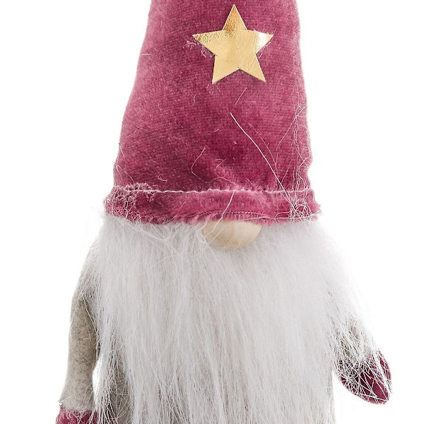 Julgranskula Vit Rosa Sandtyg 30 cm
