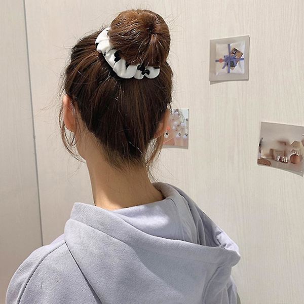 Pigehårbånd Tegneserie Ko Hår Scrunchie Bløde Gummibånd Hårtilbehør