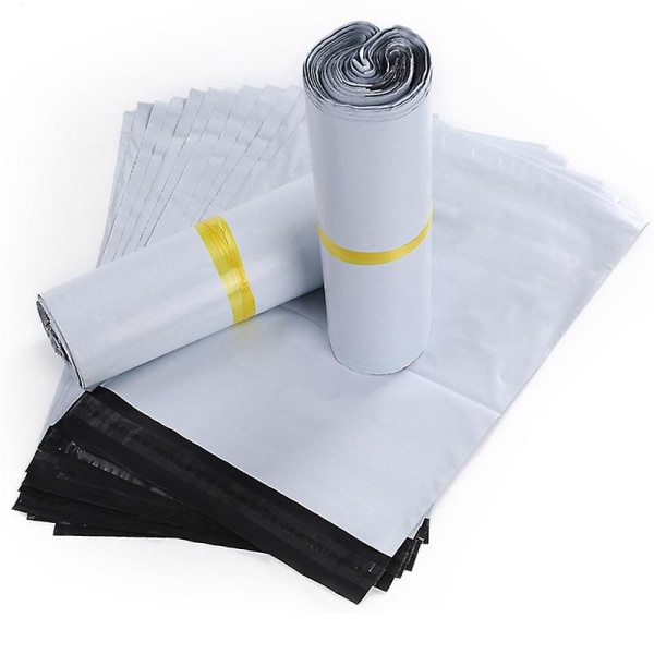 Plastfraktkuvert 100-pack A4-fraktpåsar 25cm x 35cm/10" x 14" Förpackning Omslag Plaggförpackning Plastpolystyrenpåse