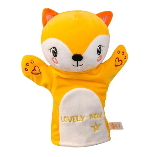 Children Hand Puppet Plush Finger Puppet Educational  Toy For Children Gift（Fox）