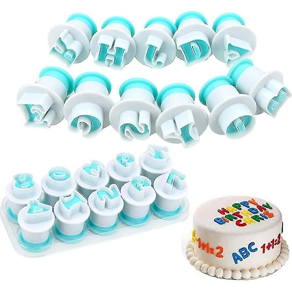 26 st Capital Letter Kakformar Mini Plast Alphabet Fondant Tårta Keks