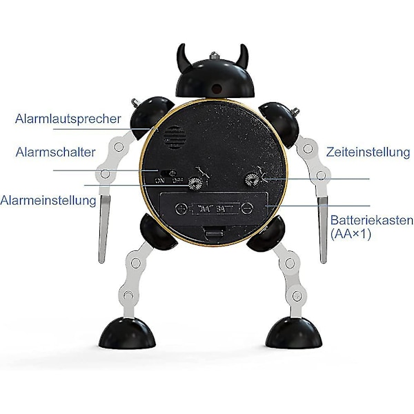 Børnevækkeure Drenge Piger Robotvækkeure Børn Analog Vækkeure Skrivebordsure