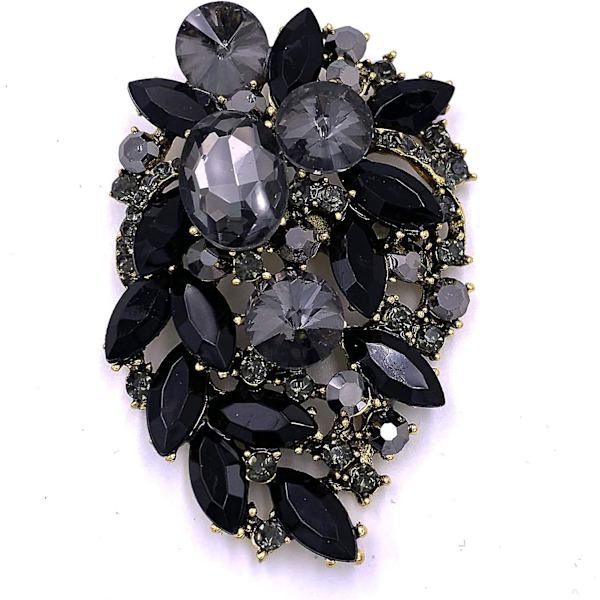 Rhinestone Statement Brossi Pin Kukka Mekko Asuste