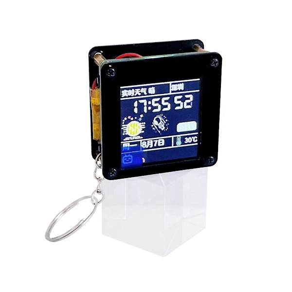 ESP32 C3 Utvecklingskort 1.44 Tums LCD-Skärm Skrivbordsaccessoarer Bärbara Miniteve Bärbar Hängande L