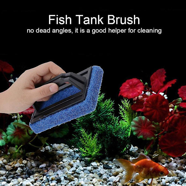 Akvariefisk Glas Rengöringsborste Glas Alger Skrapa Rengöring Akvarium Rengöringsverktyg Badrum Plast Handhållen Ytor Kök Matlagning