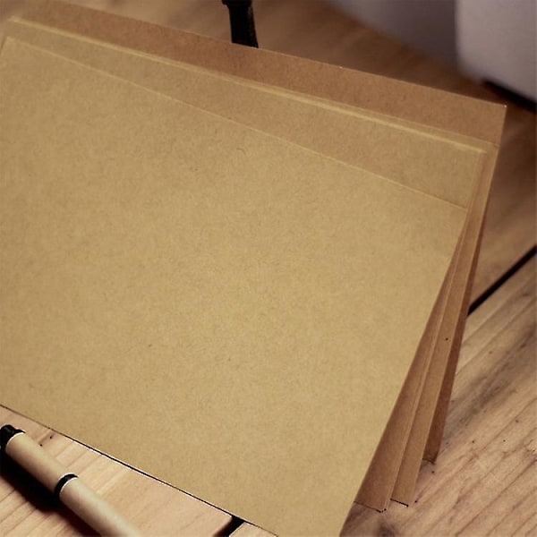 50 ark/set brevpapper nostalgisk retro kraftpapper tjockt brevpapper med horisontella linjer-A5 14.521cm