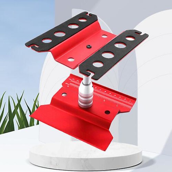 Hemmodell Reparationsstation Arbetsställ, 360° Roterbar 1/8 1/10 1/12 1/16 Rc Bilverktyg (Röd)
