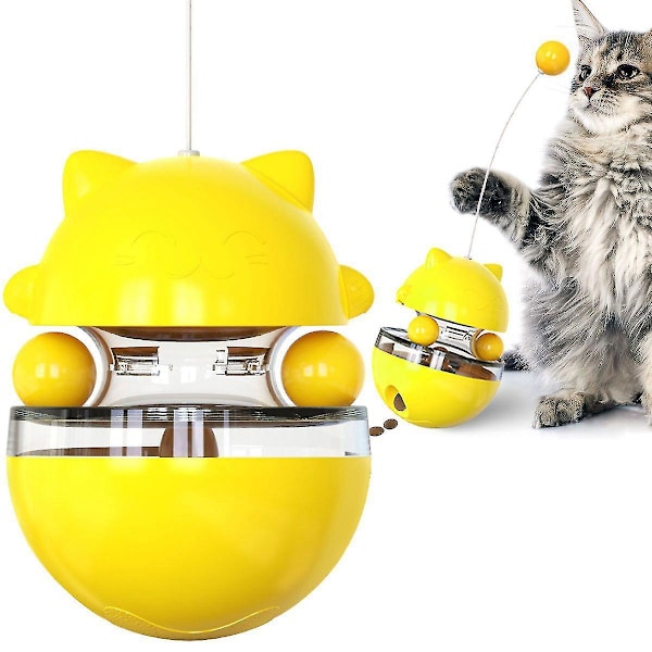 Cat Tumbler Chasing Toy For Kitten Interactive Chasing Toy With Interesting Bell Pet Teaser Scratching Stick Supplies Interactive Cat Toy For Indoor C